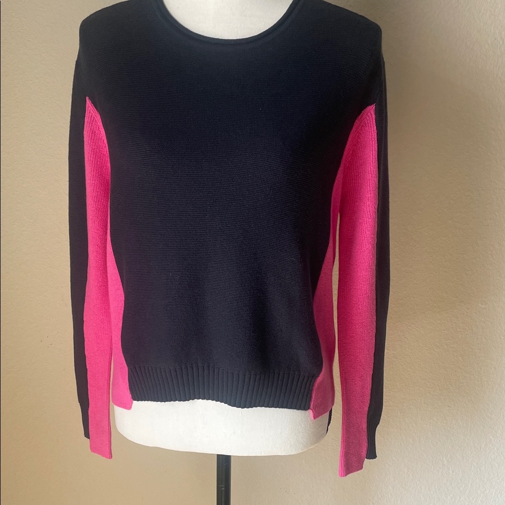 27 Miles Malibu Dayton Navy / pink sweater . NEW w tags